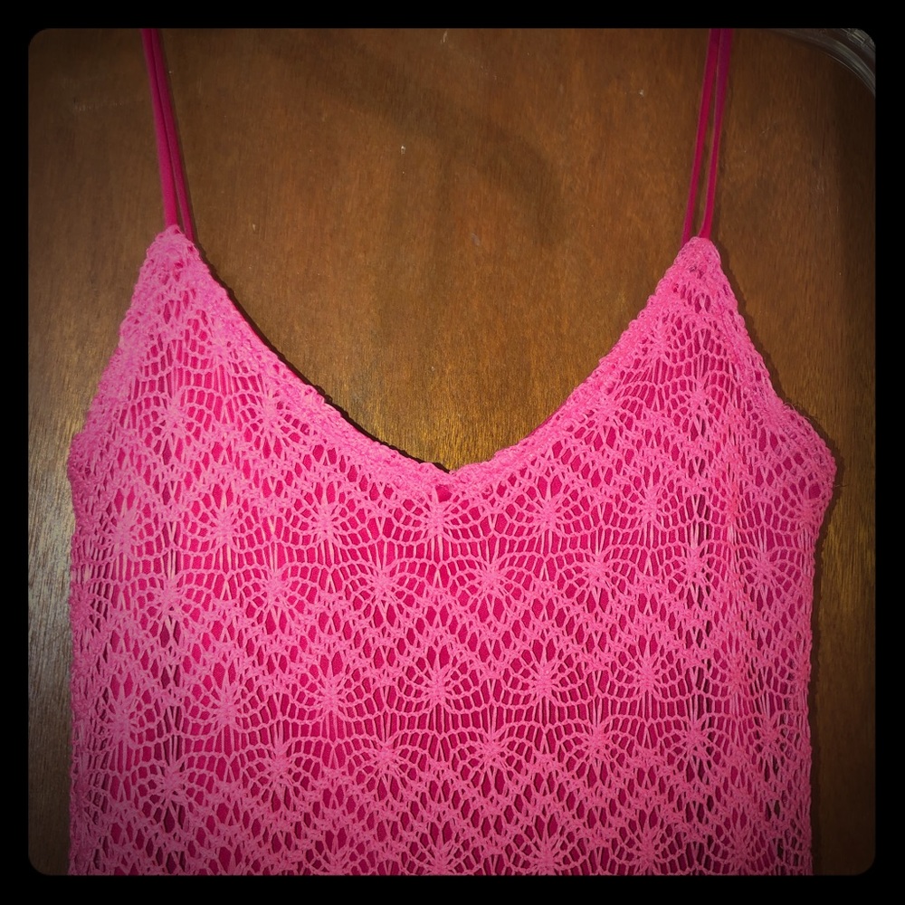 Hot Pink knitted dress